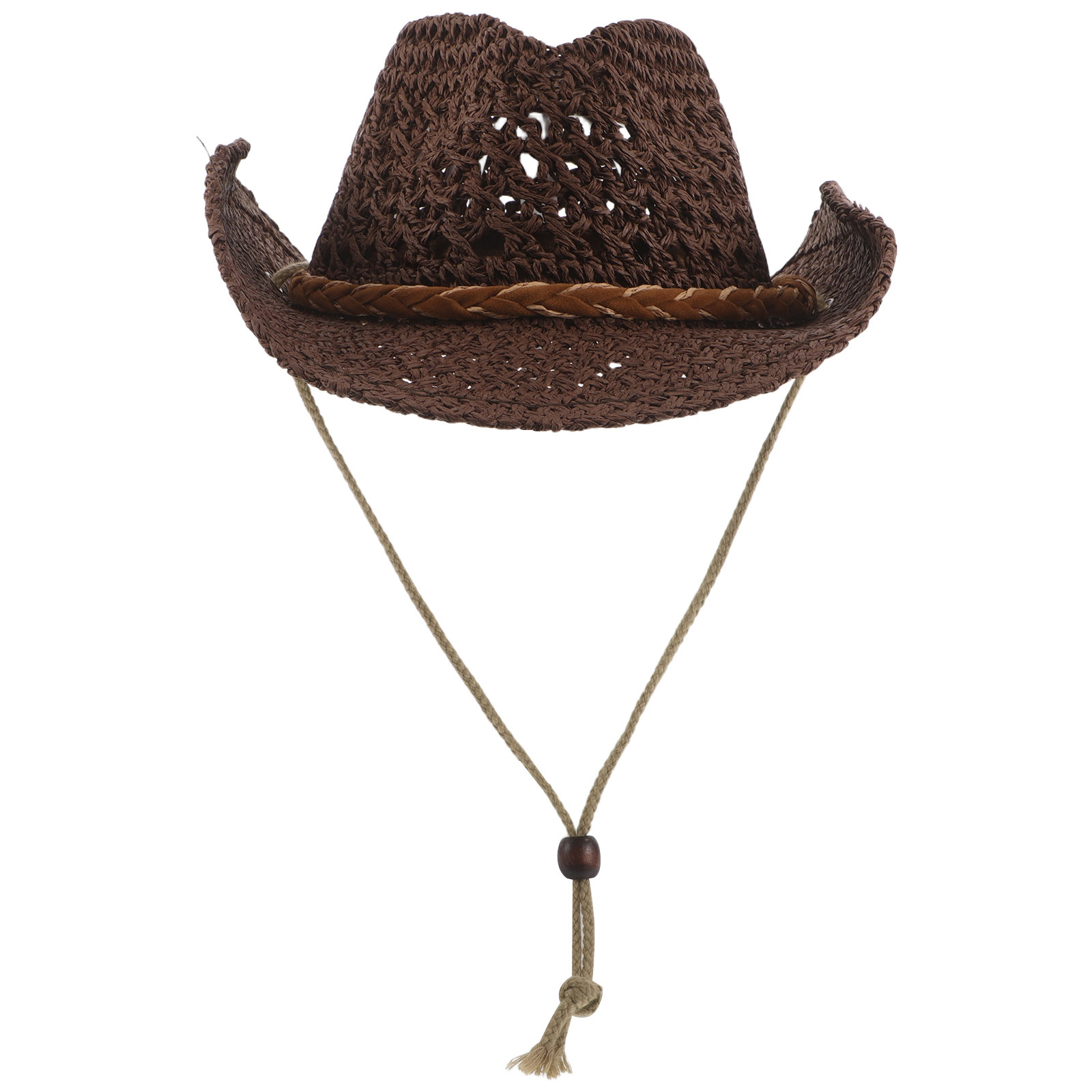 Cowboy Hat Straw - Strohoed voor kinderen, ademend, lichtgewicht, met