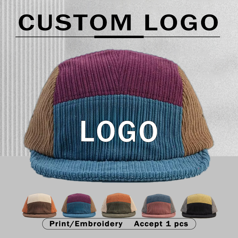 Heren Dames Color Block Cordur - Corduroy Cap 5 Panel recensie en prijs