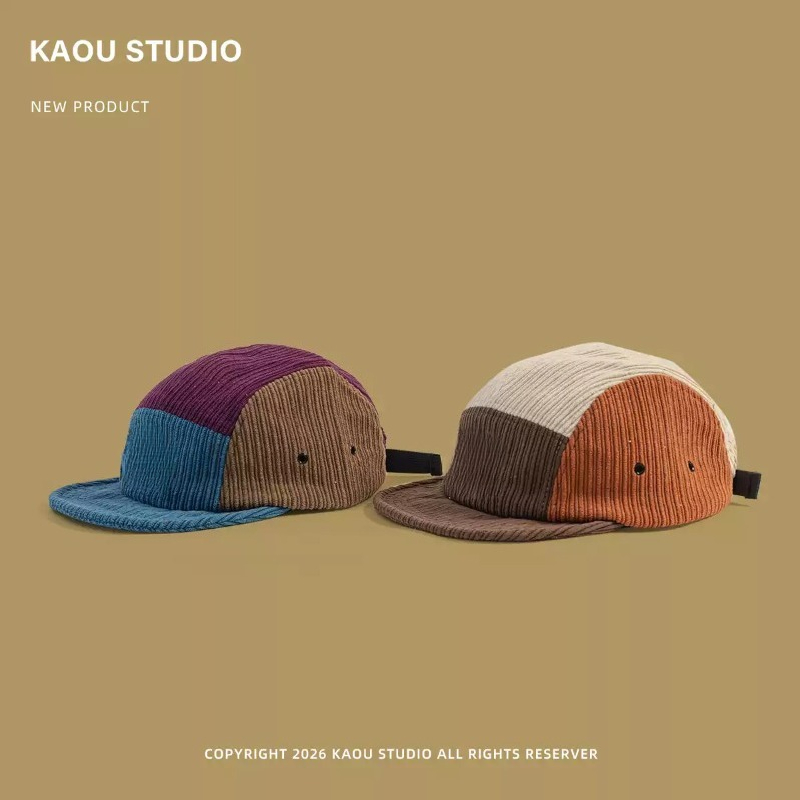Heren Dames Color Block Cordur - Corduroy Cap 5 Panel recensie en prijs