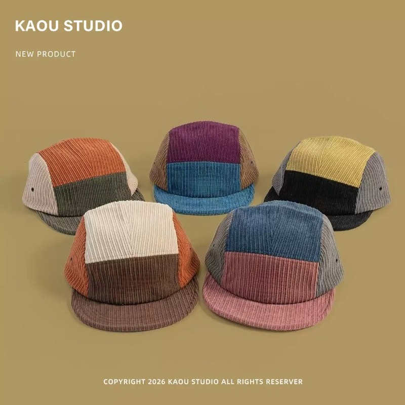 Heren Dames Color Block Cordur - Corduroy Cap 5 Panel recensie en prijs