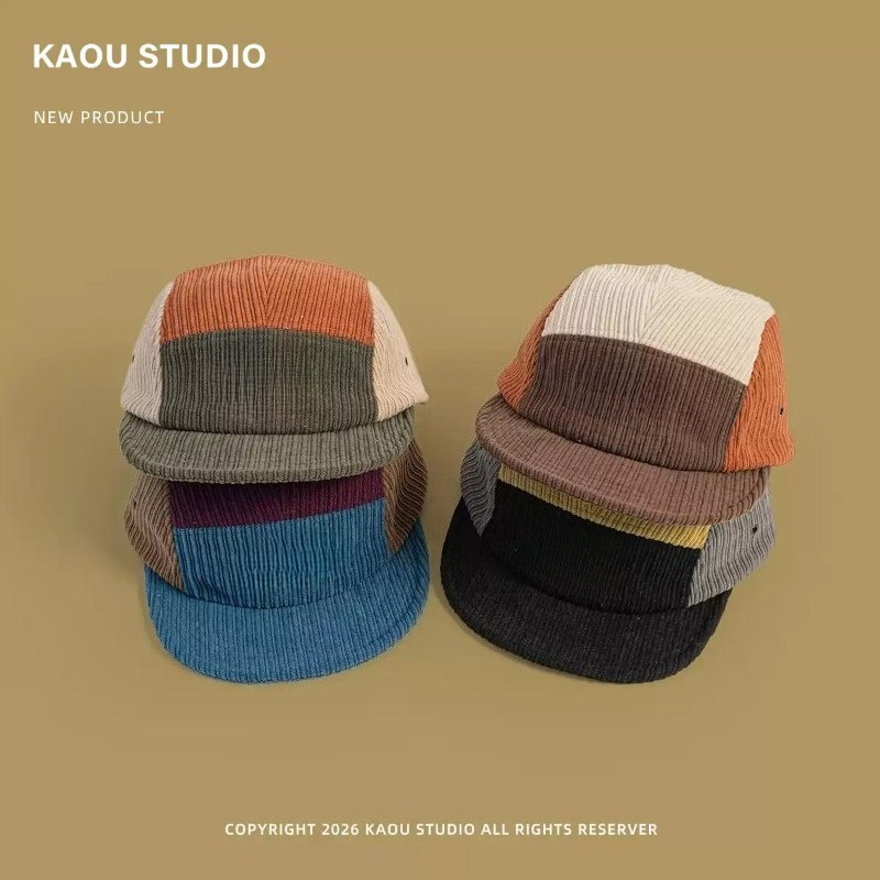 Heren Dames Color Block Cordur - Corduroy Cap 5 Panel recensie en prijs
