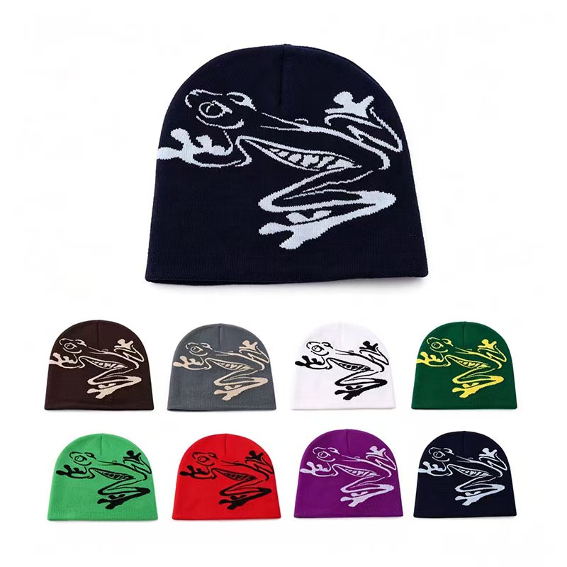 Nieuwe beanie met print van ee - Beanie Cuffed Knit recensie en prijs