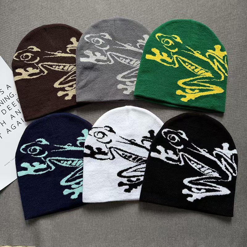 Nieuwe beanie met print van ee - Beanie Cuffed Knit recensie en prijs