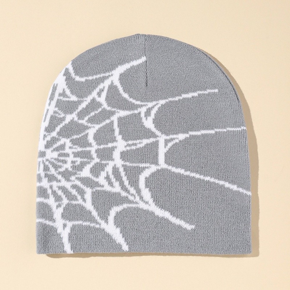 Y2K Zachte Spider Web Patroon  - Beanie Cuffed Knit recensie en prijs