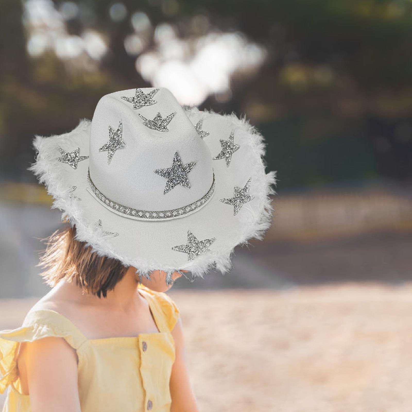 Vrouwen Cowboyhoed met Strass  - Cowboy Hat Straw recensie en prijs