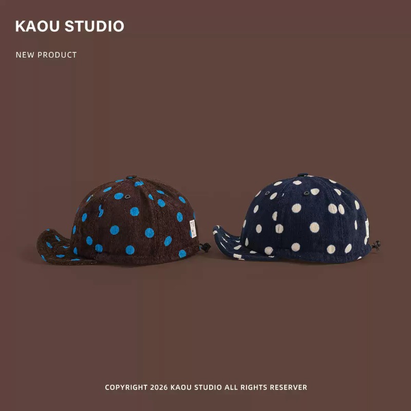 Unisex baseballpet met stippen - Corduroy Cap 5 Panel recensie en prijs