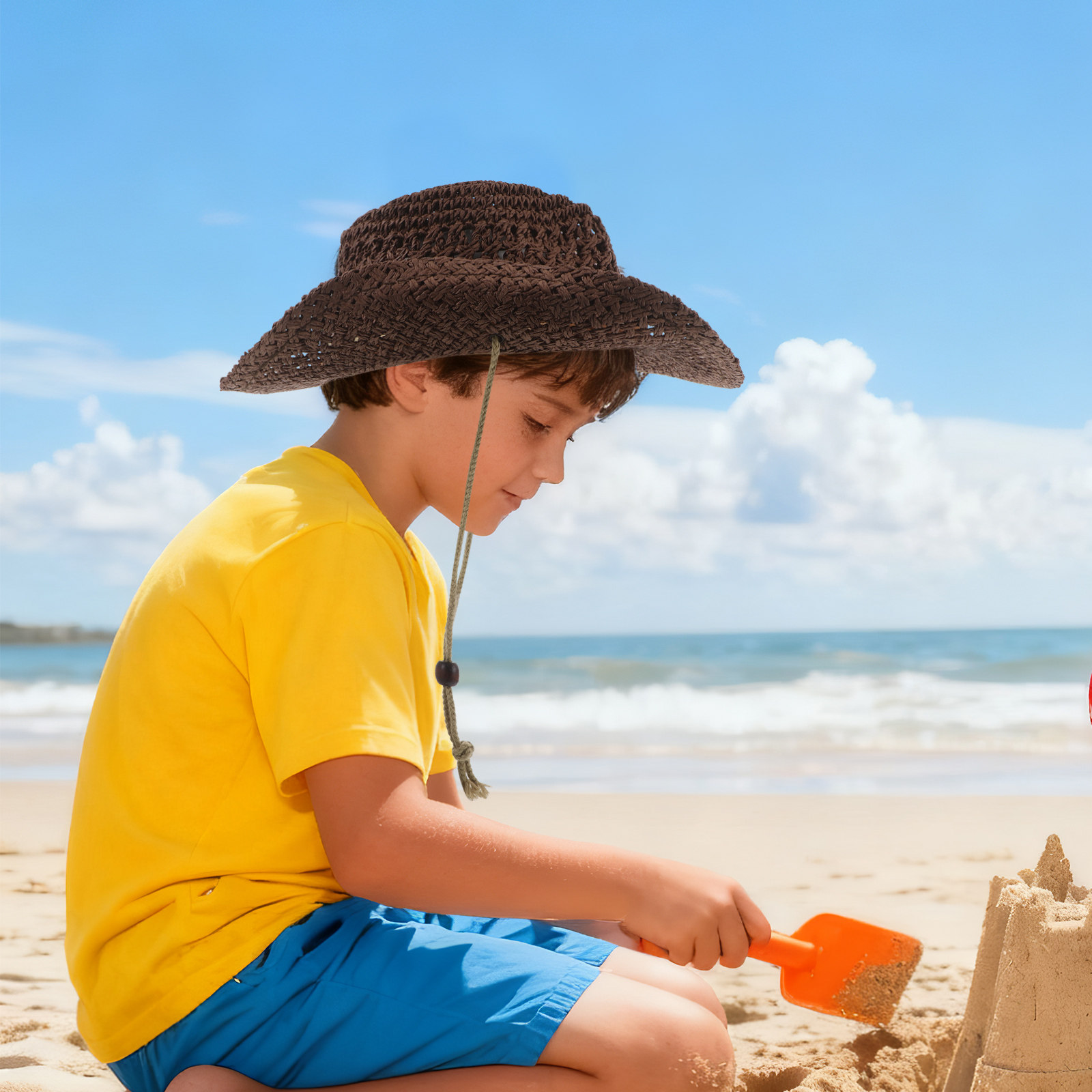 Strohoed voor kinderen, ademen - Cowboy Hat Straw recensie en prijs