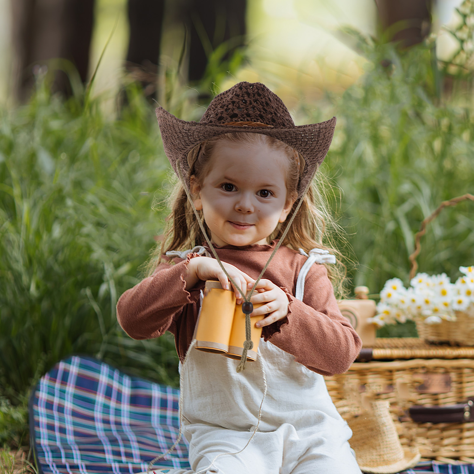 Strohoed voor kinderen, ademen - Cowboy Hat Straw recensie en prijs