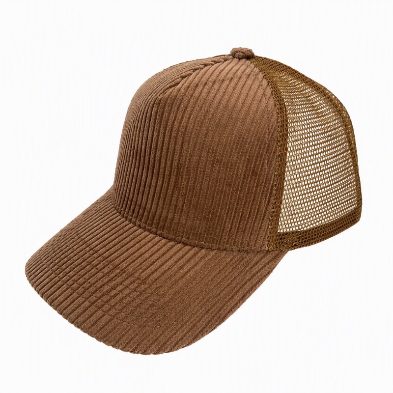 Op maat gemaakte geborduurde l - Corduroy Cap 5 Panel recensie en prijs